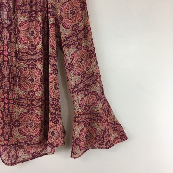 Sanctuary Boho Tunic Top Bell Sleeves - Picture 7 of 11